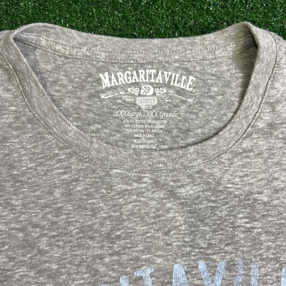 Margaritaville Faded Chill Surf Shop Est 1977 Gray T-Shirt Mens Size 3XL - Picture 3 of 6